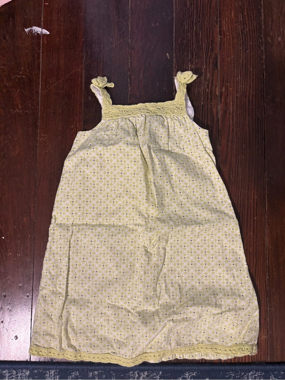 Janie & Jack Santorini Island Baby Girl Summer Sun Dress Green Geometric